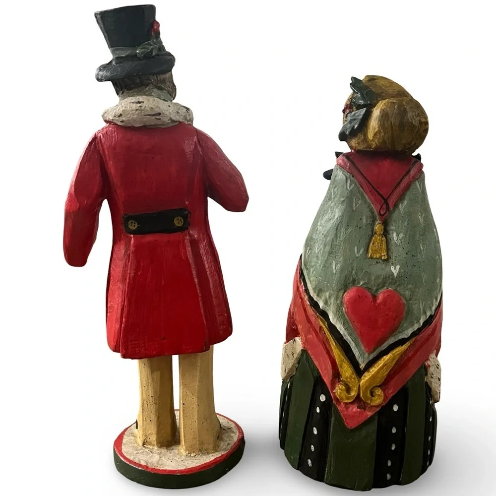 House of Hatten Vintage Victorian Caroler Couple 12” Scale